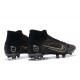 Nike Superfly 8 Elite FG High Black White Yellow Soccer Cleats