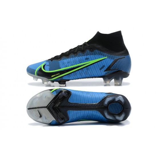 Nike Superfly 8 Elite FG High Blue Black Green Soccer Cleats