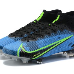 Nike Superfly 8 Elite FG High Blue Black Green Soccer Cleats