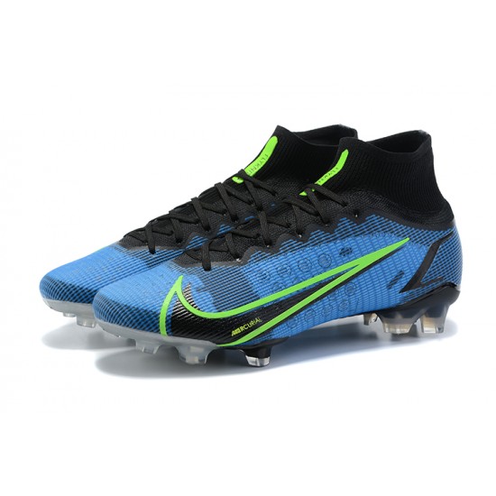 Nike Superfly 8 Elite FG High Blue Black Green Soccer Cleats