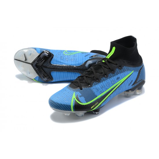 Nike Superfly 8 Elite FG High Blue Black Green Soccer Cleats