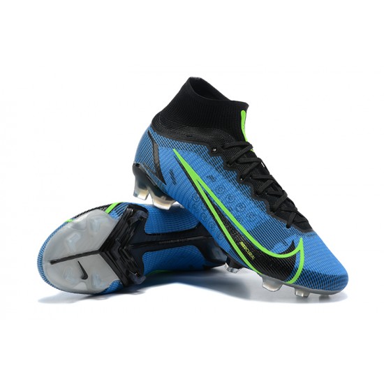 Nike Superfly 8 Elite FG High Blue Black Green Soccer Cleats