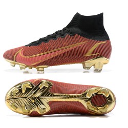 Nike Superfly 8 Elite FG High Brown Gold Black Soccer Cleats
