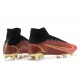 Nike Superfly 8 Elite FG High Brown Gold Black Soccer Cleats