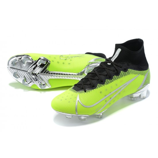 Nike Superfly 8 Elite FG High Green Black Silver Soccer Cleats