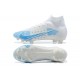 Nike Superfly 8 Elite FG High Ltblue White Soccer Cleats