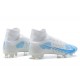 Nike Superfly 8 Elite FG High Ltblue White Soccer Cleats