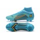 Nike Superfly 8 Elite FG High Ltblue Yellow Black Soccer Cleats