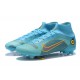 Nike Superfly 8 Elite FG High Ltblue Yellow Black Soccer Cleats