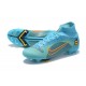 Nike Superfly 8 Elite FG High Ltblue Yellow Black Soccer Cleats