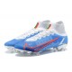 Nike Superfly 8 Elite FG High White Blue Red Soccer Cleats