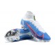 Nike Superfly 8 Elite FG High White Blue Red Soccer Cleats