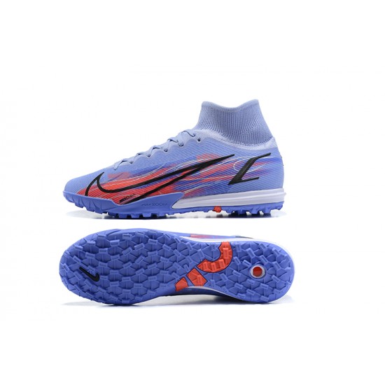 Nike Superfly 8 Elite TF High Blue Orange Soccer Cleats