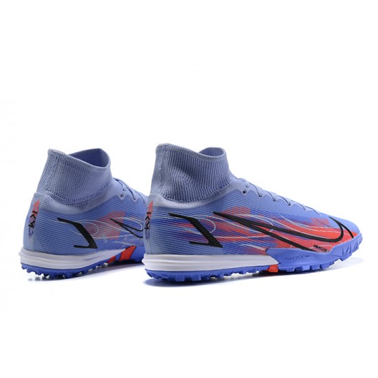 Nike Superfly 8 Elite TF High Blue Orange Soccer Cleats