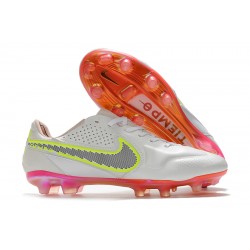 Nike Tiempo Legend 9 Elite FG Beige Green Orange Soccer Cleats