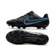 Nike Tiempo Legend 9 Elite FG Black Blue Soccer Cleats