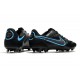 Nike Tiempo Legend 9 Elite FG Black Blue Soccer Cleats