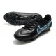 Nike Tiempo Legend 9 Elite FG Black Blue Soccer Cleats