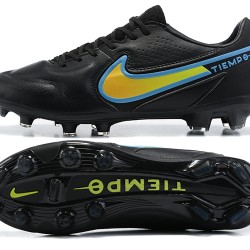 Nike Tiempo Legend 9 Elite FG Black Green Soccer Cleats