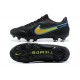 Nike Tiempo Legend 9 Elite FG Black Green Soccer Cleats