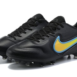 Nike Tiempo Legend 9 Elite FG Black Green Soccer Cleats