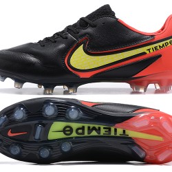 Nike Tiempo Legend 9 Elite FG Black Red Yellow Soccer Cleats