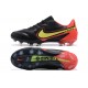 Nike Tiempo Legend 9 Elite FG Black Red Yellow Soccer Cleats