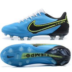 Nike Tiempo Legend 9 Elite FG Blue Yellow Black Soccer Cleats