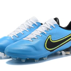 Nike Tiempo Legend 9 Elite FG Blue Yellow Black Soccer Cleats