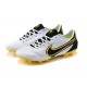 Nike Tiempo Legend 9 Elite FG White Yellow Black Soccer Cleats