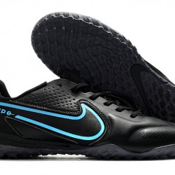 Nike Tiempo Legend 9 Pro TF Black Blue Soccer Cleats