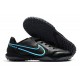 Nike Tiempo Legend 9 Pro TF Black Blue Soccer Cleats