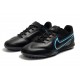 Nike Tiempo Legend 9 Pro TF Black Blue Soccer Cleats