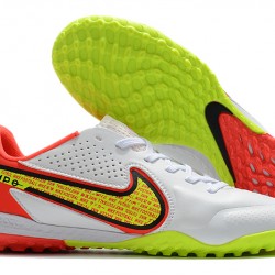 Nike Tiempo Legend 9 Pro TF Red White Yellow Soccer Cleats