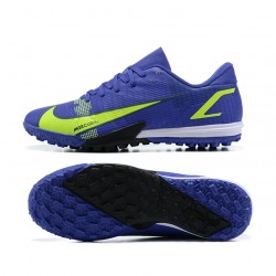 Nike Vapor 14 Academy TF Low Deep Blue Green Soccer Cleats