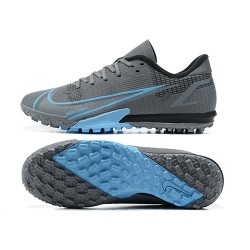 Nike Vapor 14 Academy TF Low Grey Blue Soccer Cleats