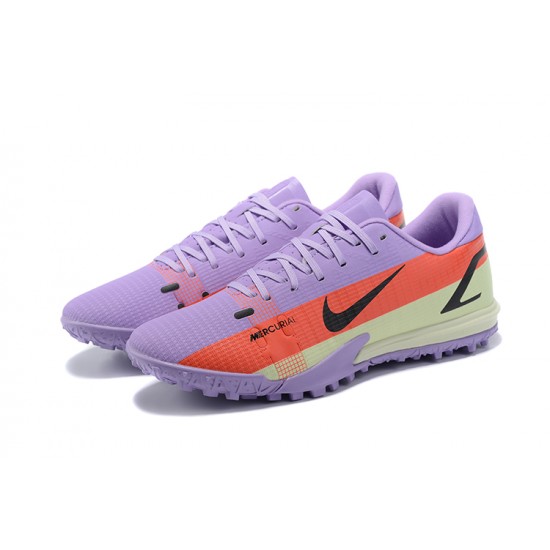 Nike Vapor 14 Academy TF Low Purple Orange Soccer Cleats