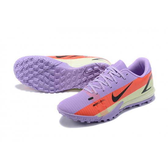 Nike Vapor 14 Academy TF Low Purple Orange Soccer Cleats