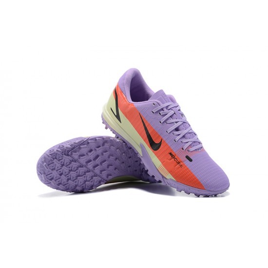 Nike Vapor 14 Academy TF Low Purple Orange Soccer Cleats