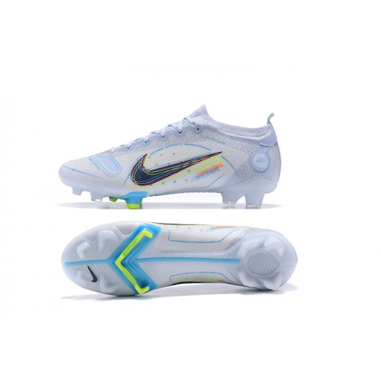 Nike Vapor 14 Elite FG Low Grey Yellow Soccer Cleats