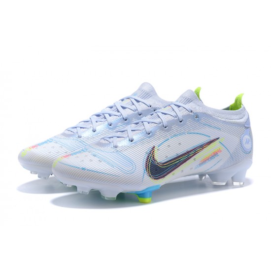 Nike Vapor 14 Elite FG Low Grey Yellow Soccer Cleats