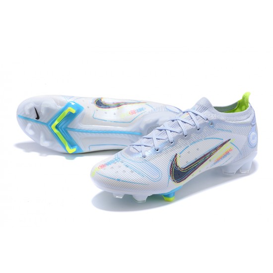 Nike Vapor 14 Elite FG Low Grey Yellow Soccer Cleats