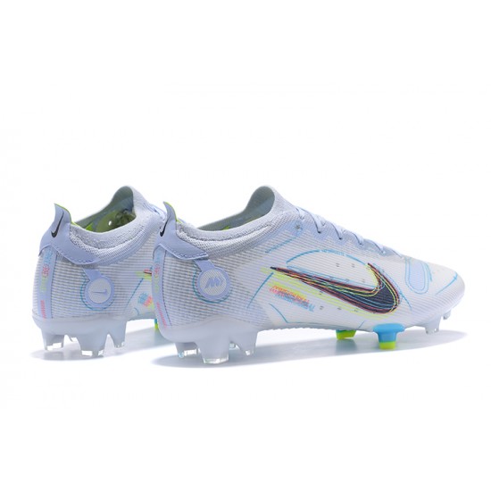 Nike Vapor 14 Elite FG Low Grey Yellow Soccer Cleats