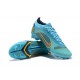 Nike Vapor 14 Elite FG Low Light Blue Yellow Black Soccer Cleats