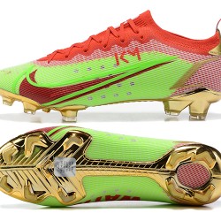 Nike Vapor 14 Elite FG Low Red Green Gold Soccer Cleats