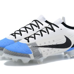 Nike Vapor 14 Elite FG Low White Blue Black Soccer Cleats