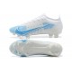 Nike Vapor 14 Elite FG Low White Blue Soccer Cleats