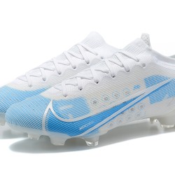 Nike Vapor 14 Elite FG Low White Blue Soccer Cleats