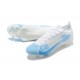 Nike Vapor 14 Elite FG Low White Blue Soccer Cleats