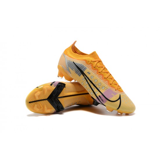 Nike Vapor 14 Elite FG Low Yellow Black Soccer Cleats